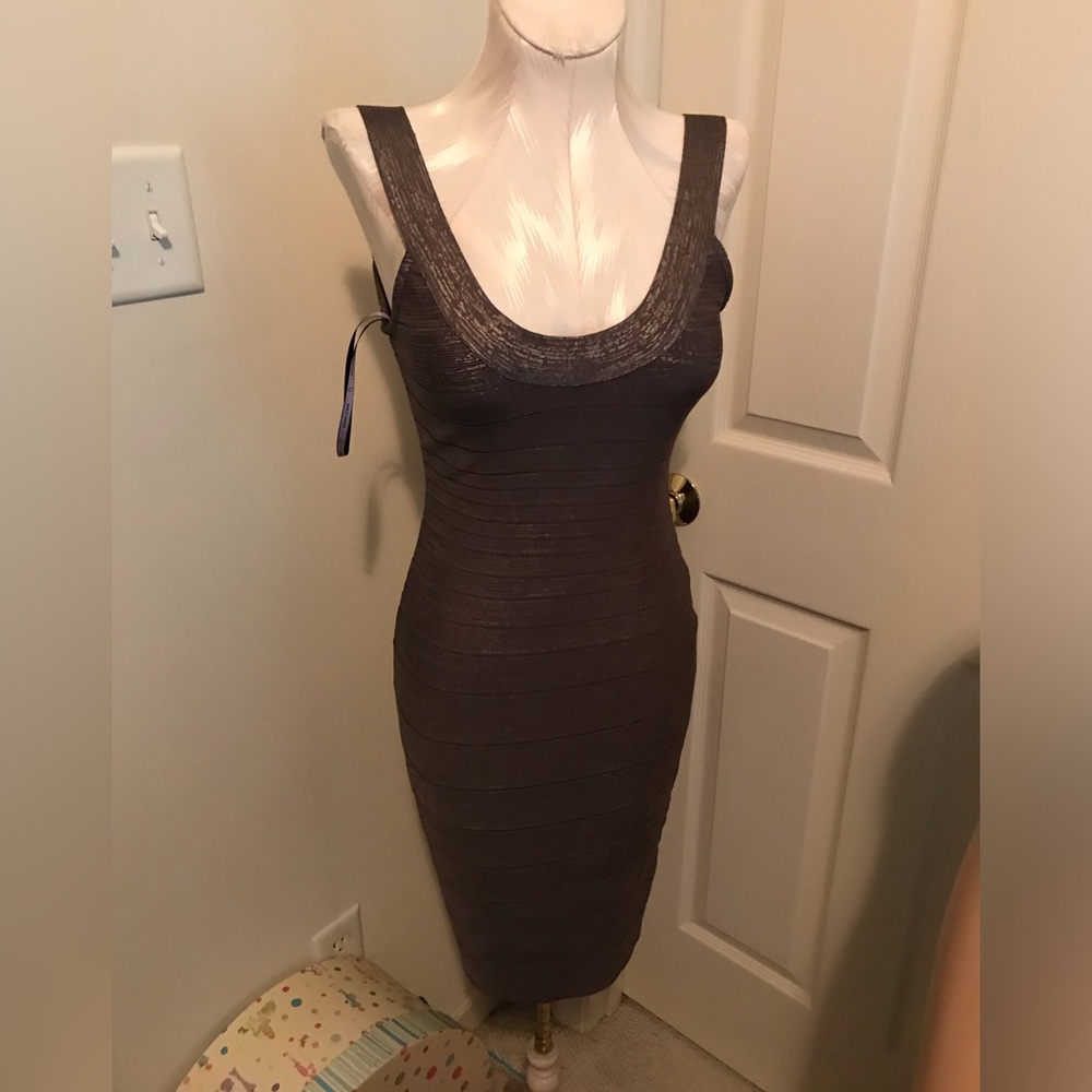 Herve Leger nwt dress $1250 size small color: Rock